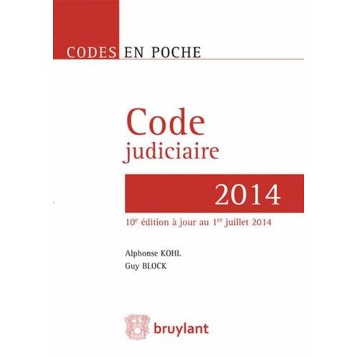 Code Judiciaire 2014