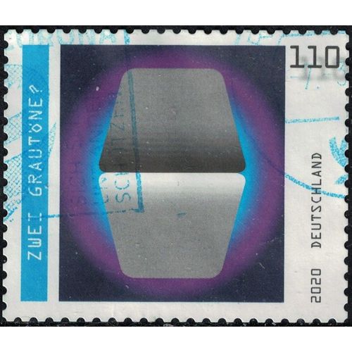 Allemagne 2020 Oblitéré Used Illusions Optiques Zwei Grautöne Deux Nuances De Gris Y&t De 3317 Su