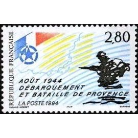 1 Timbre France 1994, Neuf - Débarquement Et Bataille De Provence - Yt 2895
