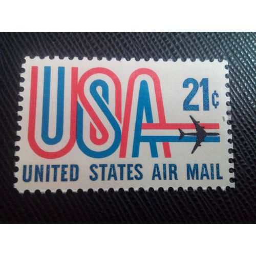 Timbre Etats Unis Yt Pa 71 "Usa" Et Jet 1968 ( 70106 )