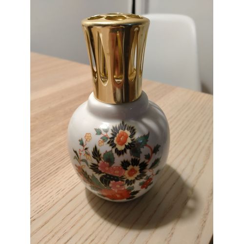 Lampe Berger En Porcelaine Motif Floral
