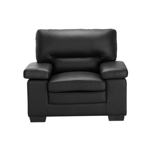 Fauteuil En Cuir De Buffle Mimas - Noir