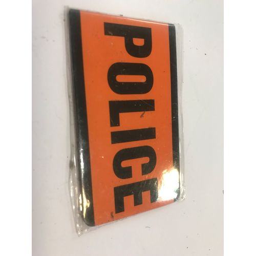 Magnet Plastique Police - Police Nationale - Orange - 4x7 Cm