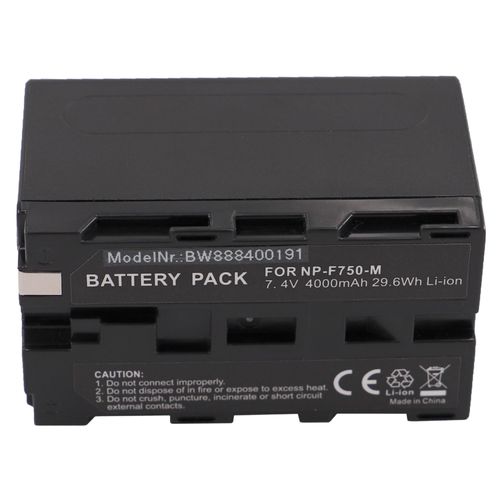vhbw Batterie compatible avec Sony PBD-D50 DVD Player, PBD-V30 DVD Player, PLM-100 Glasstron appareil photo (4000mAh, 7,4V, Li-ion)