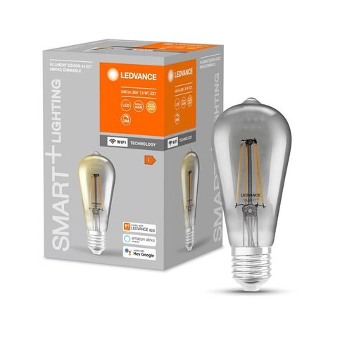 Ledvance - Smart+ Edison 44w/827 Klar Røg E27 Wifi