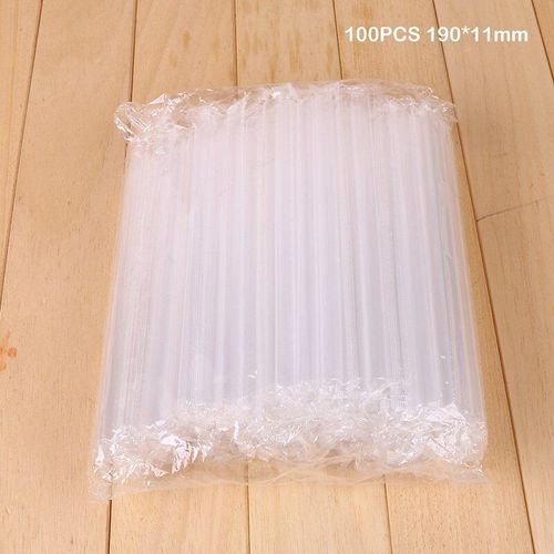 Grandes pailles pour Milk-shake, 100 pièces, en plastique, épaisses, pour boisson fraîche, Smoothie, accessoires pour Bar
