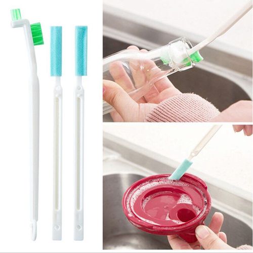 Brosse de nettoyage de bouilloire à Long manche, ensemble de 3 pièces, brosse de nettoyage de vaisselle de cuisine, espace étroit, brosse de nettoyage Portable, outil de nettoyage ménager