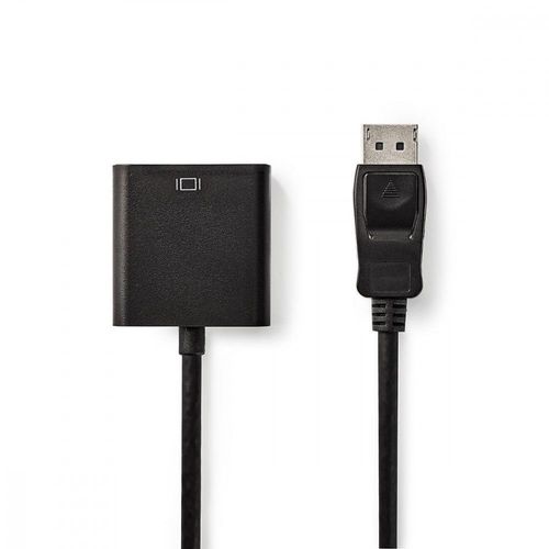 Câble DisplayPort - VGA | DisplayPort Mâle - VGA Femelle | 0,2 m | Noir
