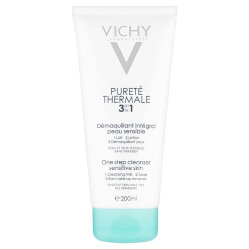 Pureté Thermale Démaquillant Intégral Peaux Sensibles 3en1 200 Ml - Vichy - Lait Nettoyant 