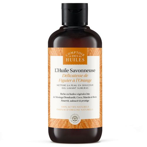 L'huile Savonneuse -Délicatesse Du Figuier À L'orange 250ml - Comptoir Des Huiles - Hygiène 