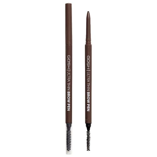 Ultra Thin Brow Pen - Gosh Copenhagen - Crayon À Sourcils Ultra Fin 2 En 1, Stylo + Brosse 