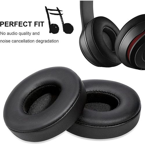 Coussinets de Remplacement pour Casque Filaire Beats Solo 3 /Beats Solo 2, Noir