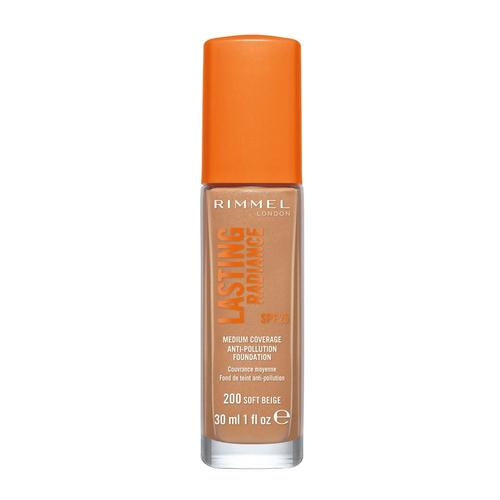 Rimmel Lasting Radiance Foundation 200 Soft Beige 30ml, Flacon Pompe, Liquide, So - Rimmel London - Base De Teint 