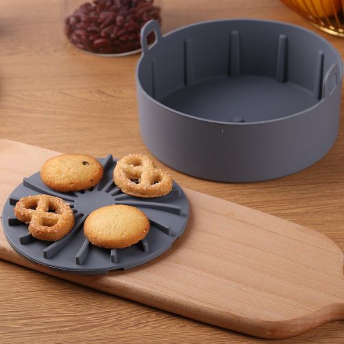 Plateau de gril résistant à la chaleur, friteuse à Air, biscuits poulet frit, panier à Pizza en Silicone, poêle à gril épaissie, 2021