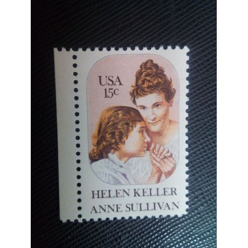 Timbre Etats Unis Yt 1283 Helen Keller (1880-1968) Et Anne Sullivan (1867-1936) 1980 ( 70106 )