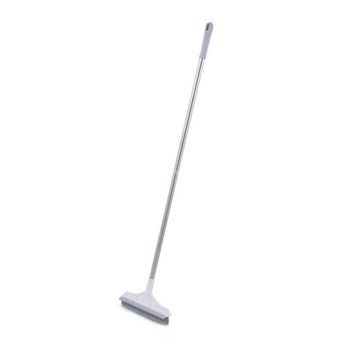 Brosse à récurer 2 en 1 à manche Long, essuie-glace à poils rigides, raclette de fenêtre, balai à sol, outils de nettoyage de baignoire de salle de bains