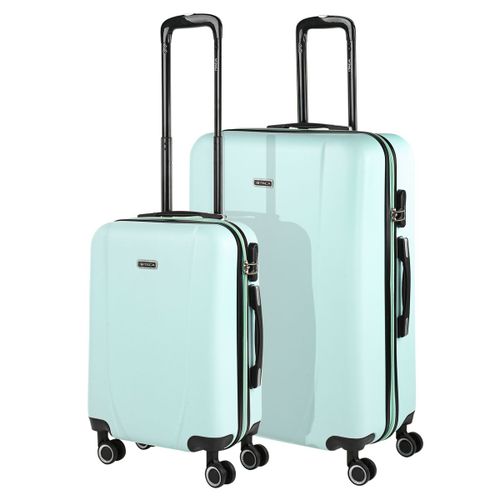 Ensemble De 2 Valises Trolley ABS À 4 Roues Avec Cadenas Intégré. 2 Tailles: Small 55 Et Big 75. Dur Rigide Confortable Et Léger. Haute Qualité. Beau Design 71117