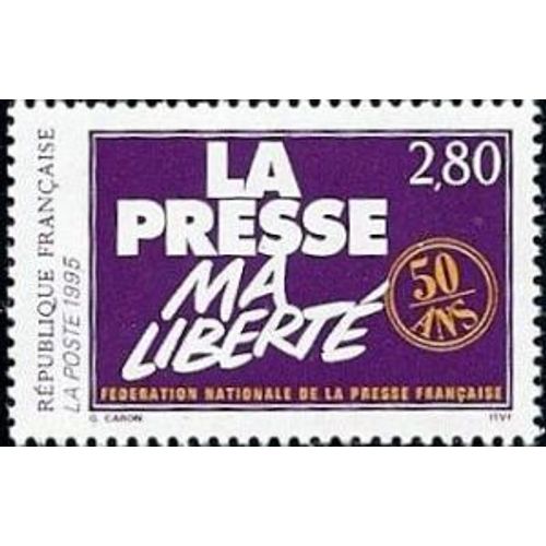 1 Timbre France 1994, Neuf - La Presse, Ma Liberté - Yt 2917