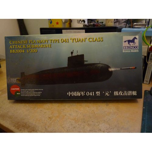 Maquette Sous-Marin 1/200 Bronco Models : Chinese Pla Navy Type 041 Yuan Class-Bronco Models
