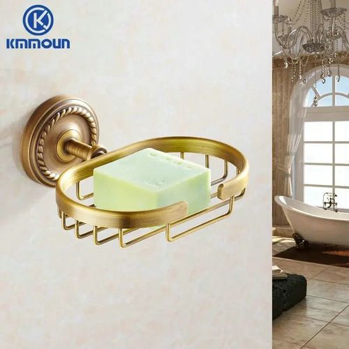 Laiton Antique Brossé Accessoires De Salle De Bain Étagère À Serviettes Porte-Serviettes Porte-Papier Tissu Crochet Porte-Savon Porte-Gobelet Support De Toilette - Type Only Soap Network