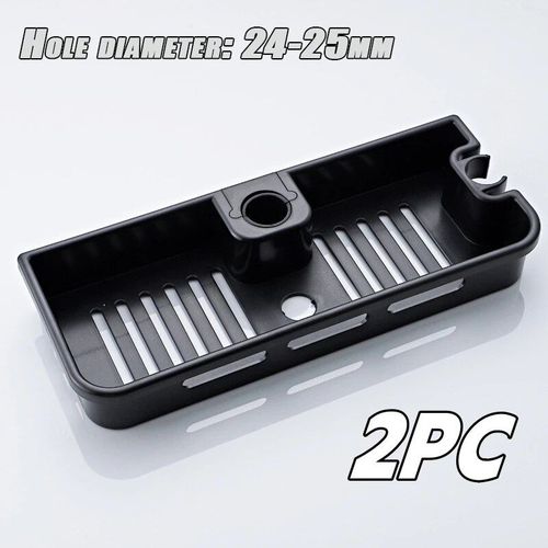 Étagères de poteau de douche,support de rangement,HOShampooing,sans propositions,levage,le plus récent,accessoires - Type Black-Basic-2PCS