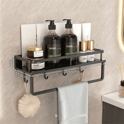 Étagères De Rangement En Acier Inoxydable Sous Évier,Papier Toilette,Serviettes,Shampoing,Douche,Choses Domestiques,Sans Propositions,Hokitchen T1 - Type 30cm-With Crossbar