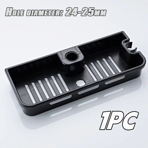 HOShampoo-Support de poteau de douche,étagères de poteau de douche,support de rangement,sans propositions,levage le plus récent,accessoires - Type Black-Basic-1PC