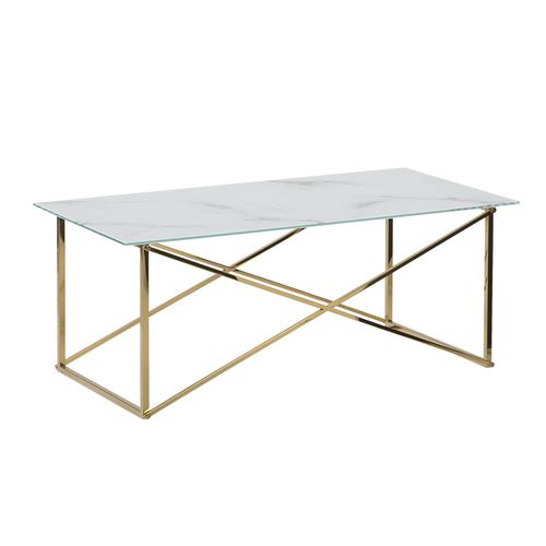 Table Basse Emporia Effet Marbre Doré