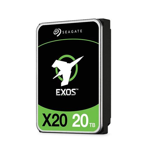 Seagate Exos X20 ST20000NM007D - Disque dur - 20 To - interne - SATA 6Gb/s - 7200 tours/min - mémoire tampon : 256 Mo