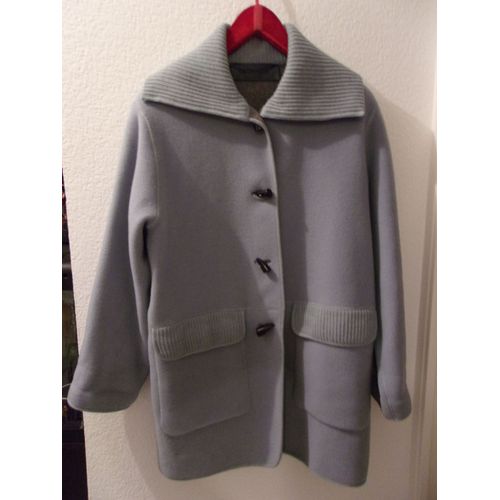 Veste En Laine Bleu. Taille : 42/44. Devernois.