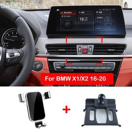 Coleya Support de Téléphone Voiture Compatible avec BMW X1 F48 2016-2022,  BMW X1 Accessoires Support de Téléphone Electrique, Rotation à 360°