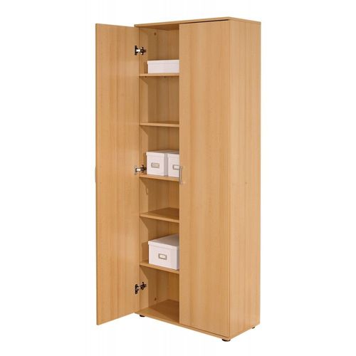 Armoire 2 Portes 70x34x189 Cm Naturel