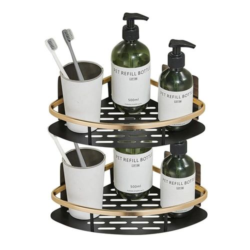 Étagère Flottante pour Étagères Murales,Matériel de Douche,Support de Rangement Mural - Type triangle 2pcs #B