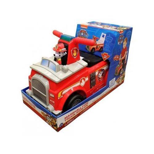 Pat Patrouille - Porteur Bebe Camion De Pompier Rouge Marcus - Avec Lumiere, Sons, Musique (En Anglais) - Enfant Garcon 1 A 3 Ans