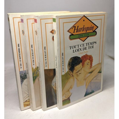 Vengeance De L'amour + Soumise À Ton Destin + Rebelle À L'amour + Tout Ce Temps Loin De Toi --- 4 Volumes Harlequin Série Club