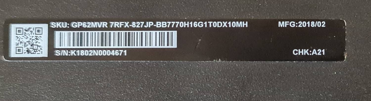 MSI MS-16JB - 15