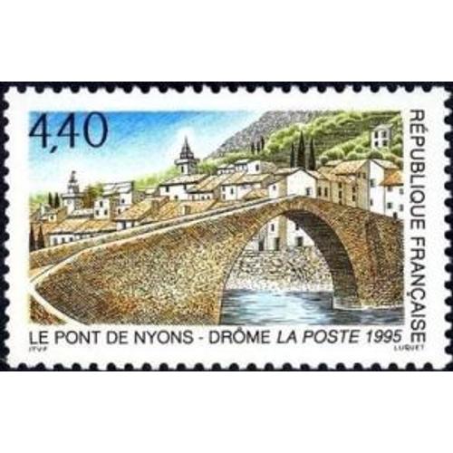 1 Timbre France 1995, Neuf - Le Pont De Nyons (Drôme) - Yt 2956