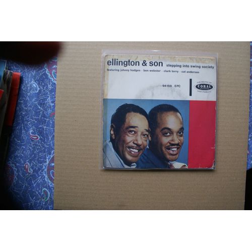 Ellington & Son Stepping Into Swing Society  /Broadway Babe/ Ruint/ Got My Foot In The  Door  Duke And Mercer Ellington Coral Records 94159 Epc
