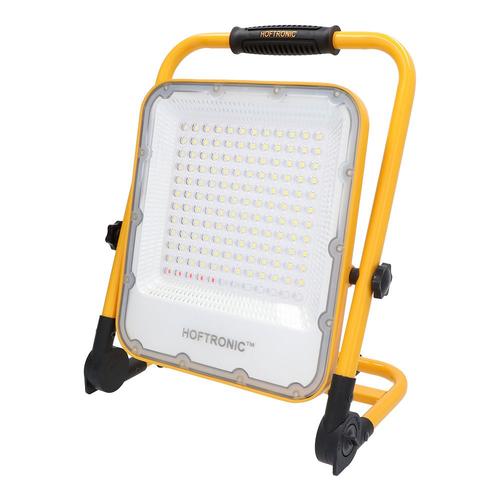 HOFTRONIC - Lampe de travail LED 100 Watt 6400K - Lampe à batterie - Lampe de travail réglable avec batterie - 4 modes d'éclairage - IP65 étanche