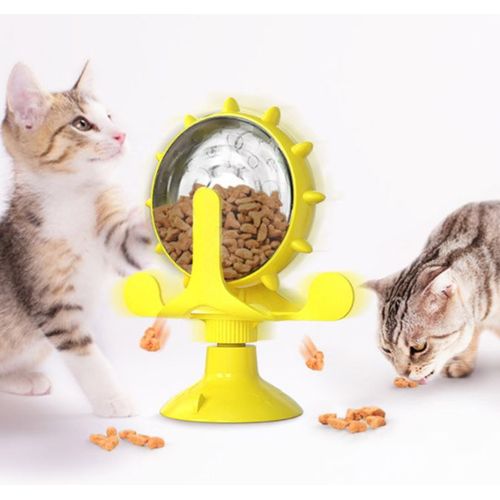 Jouet Pour Chien Chiot Jouet Interactif Chat Amusant, Original, Alimentation Lente, Fournitures Pour Animaux De Compagnie, Jaune
