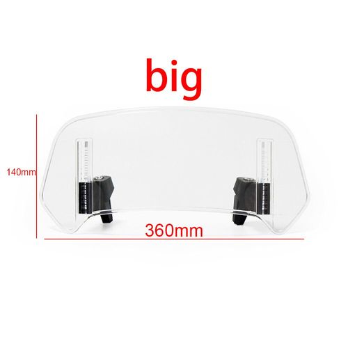 Extension De Pare-Brise De Moto,Déflecteur D'air Pour Honda Vfr 1200 F X Crosstourer 750 400 800 F Fi/W1 Vtec - Type A Large Transparent