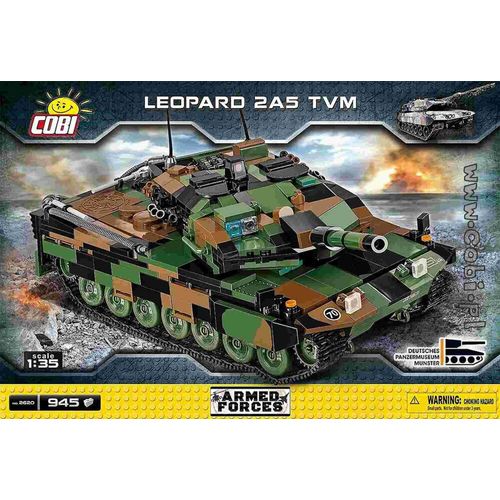 Tank Leopard 2a5 Tvm - 945 Pièces 1/35 Cobi