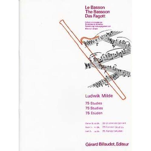 Ludwik Milde : 75 Études Volume 3 - 25 Études De Concert Pour Basson