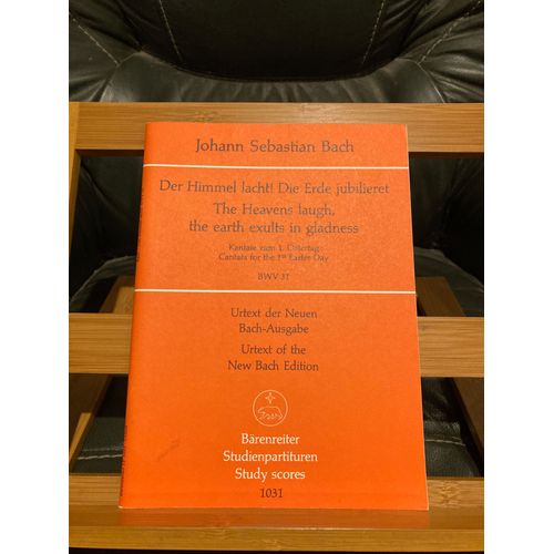 J.-S. Bach Cantate N°31 Partition De Poche Ed. Barenreiter 1031