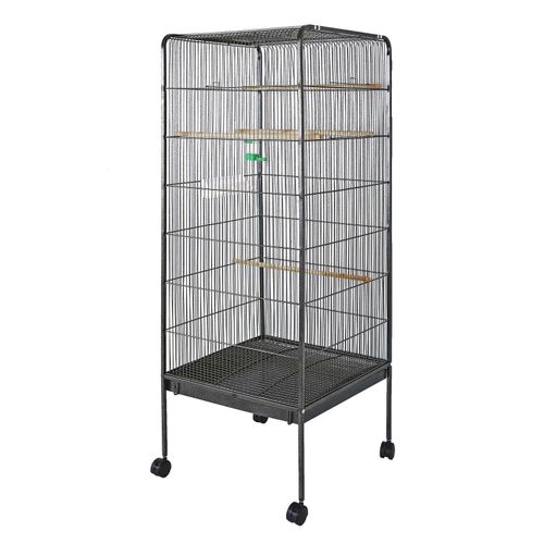 Volière Cage Xl À Oiseaux Petits Oiseaux 146 Cm Canaries Perruches Habitat Helloshop26 16_0002554