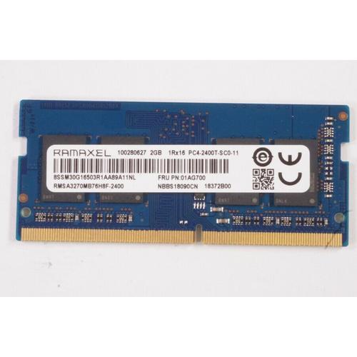 Ramaxel 2GB PC4-19200 DDR4-2400MHz non-ECC Unbuffered CL17 260-Pin SoDimm RMSA3270MB76H8f-2400