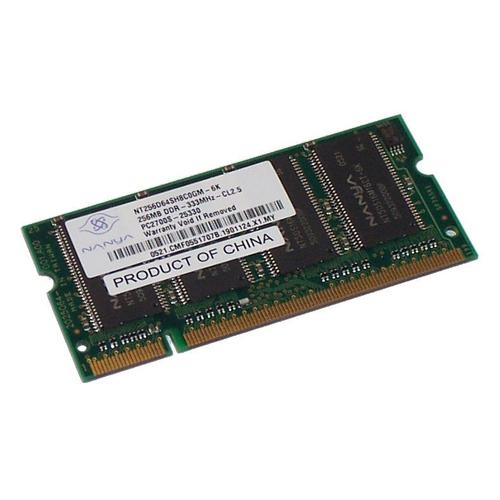 BARRETTE MEMOIRE Nanya NT256D64SH8BAGM-6K (256MB DDR PC2700S 333MHz SO DIMM 200-