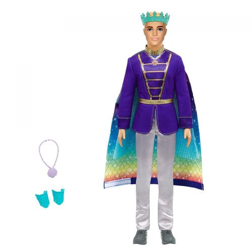 Dreamtopia Barbie Dreamtopia - Ken Transformation Prince Triton - Poupée Mannequin - Dès 3 Ans
