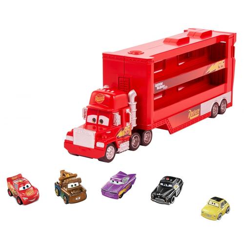 VEHICULES Cars Disney Pixar - Camion Transporteur Mack Cars + 5  mini-véhicules - Petite voiture - Dès 4 ans