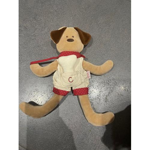 Peluche Doudou Corolle Chien Os 